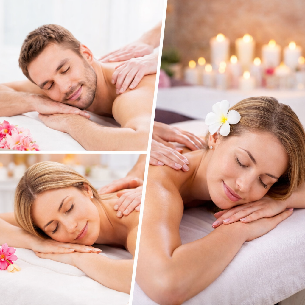 Male and female massage