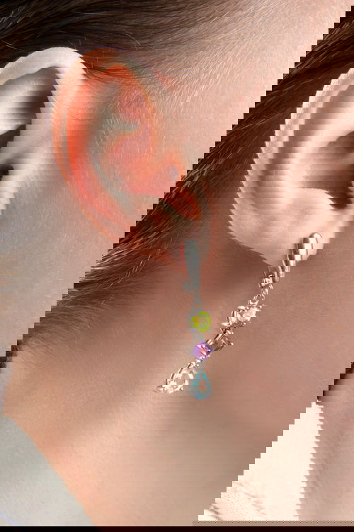 Glimmering Twilight 18 Kt Rose Gold Earrings 
