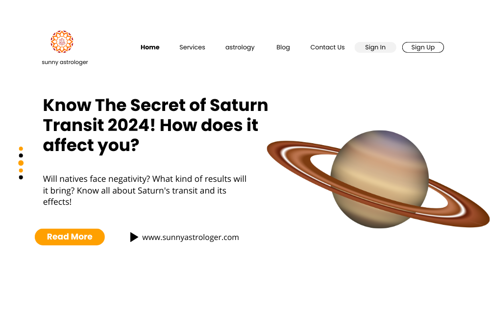 Know The Secret of Saturn Transit 2024! How does it affect you? Image 
