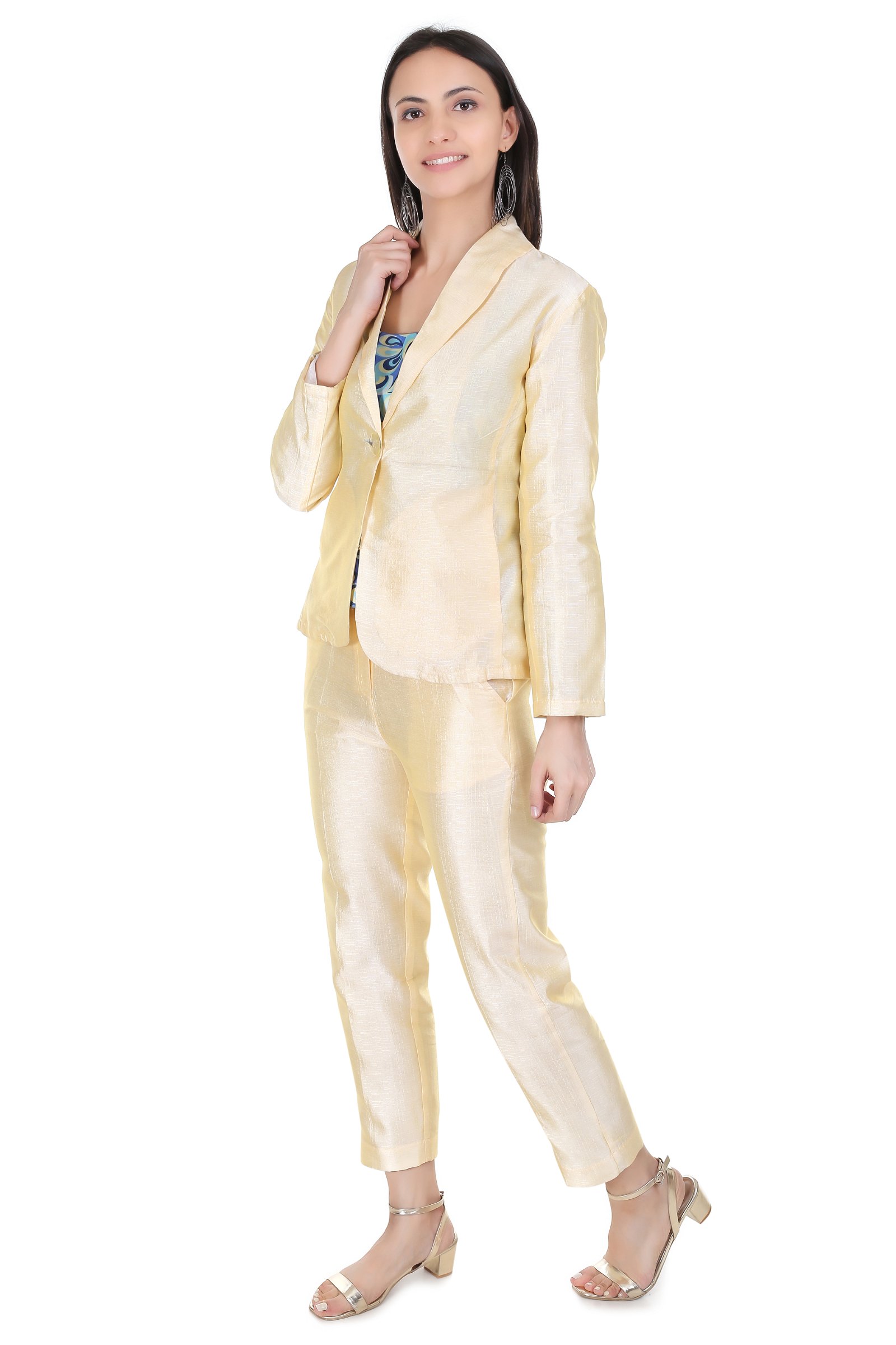 Amazon.com: Women's Stripe One Button 3-Piece Suit Lady Office Blazer Jacket  Vest Trousers : Clothing, Shoes & Jewelry