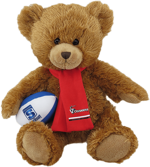 Crusaders Super Rugby Soft Toy-Bear Stuffed Toy | 5-9y | 9+y Image