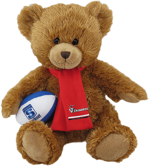 Crusaders Super Rugby Soft Toy-Bear Stuffed Toy | 5-9y | 9+y Image