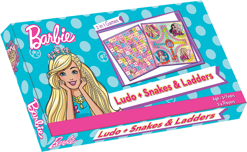 Ludo Snakes And Ladders - Barbie Board Games  Image