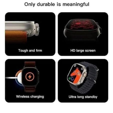 T10 Ultra Smartwatch (Orange) Image 