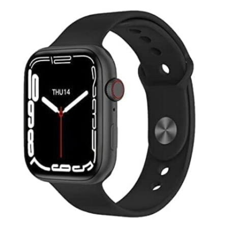 T20 Promax Smartwatch (Black) with double pair straps with different design Image