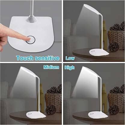 Plastic Battery Operated Table Lamp For Study Led Light Image 