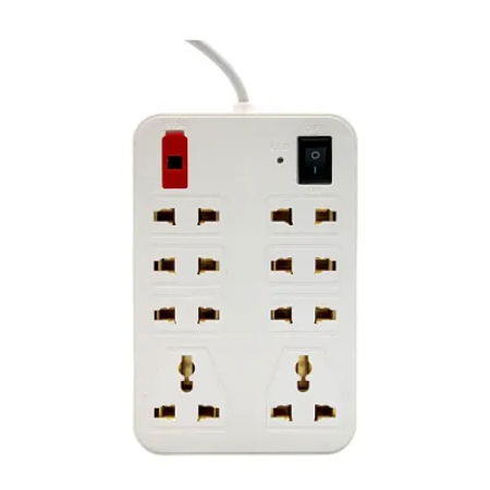 Extension Board 6 Socket 2 Pin & 2 Socket 3 Pin 230 CM Long Wire with Master Switch Image