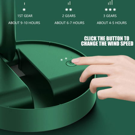 Portable Fan Rechargeable, Unique Foldable Small Desk Fan Table Fan Image 