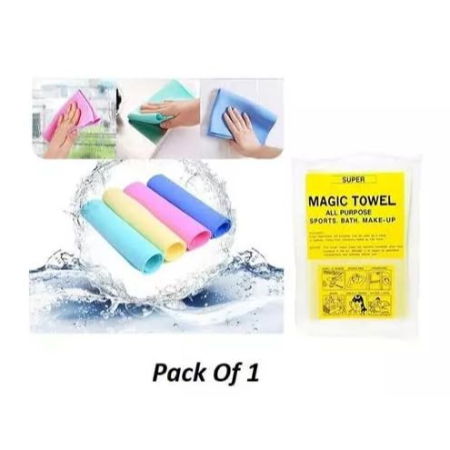 Magic Towel for Kitchen, Reusable Kitchen Cloths for Cleaning, Multipurpose Water Absorbent Cloth for Table, Window Glasses Image 