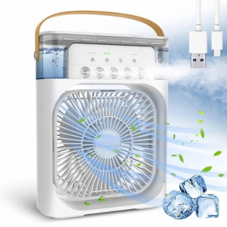 Mini Air Cooler, USB Desk Fan, Personal Air Conditioners Evaporative Cooler