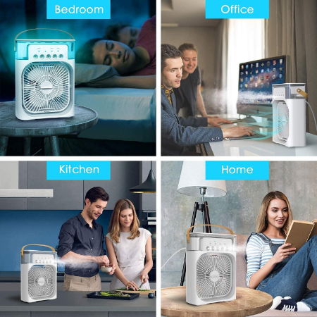 Mini Air Cooler, USB Desk Fan, Personal Air Conditioners Evaporative Cooler Image 