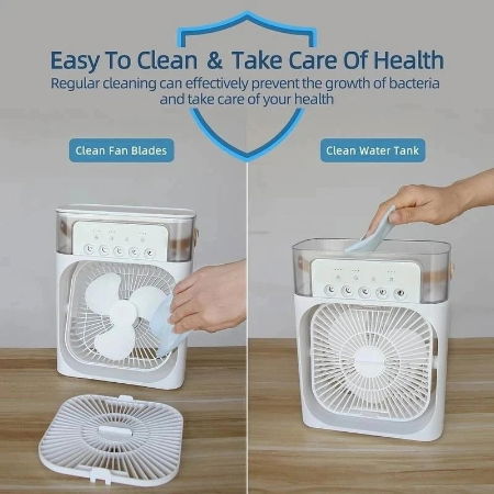 Mini Air Cooler, USB Desk Fan, Personal Air Conditioners Evaporative Cooler Image 
