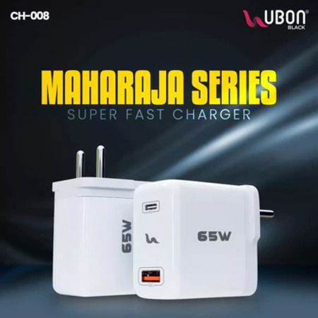 Ubon Maharaja Series CH-008 65W PD Charger with Type-C Cable Image 