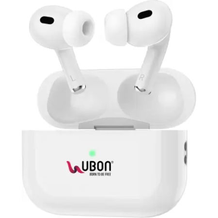 Ubon Tiger Pro BT-50 Earbuds Fast Charging With Advance Feature Bluetooth Headset  (White, True Wireless) Image