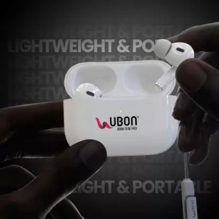 Ubon Tiger Pro BT-50 Earbuds Fast Charging With Advance Feature Bluetooth Headset  (White, True Wireless) Image 