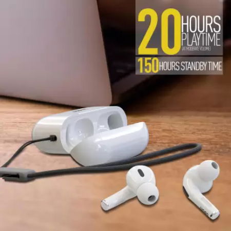 Ubon Tiger Pro BT-50 Earbuds Fast Charging With Advance Feature Bluetooth Headset  (White, True Wireless) Image 