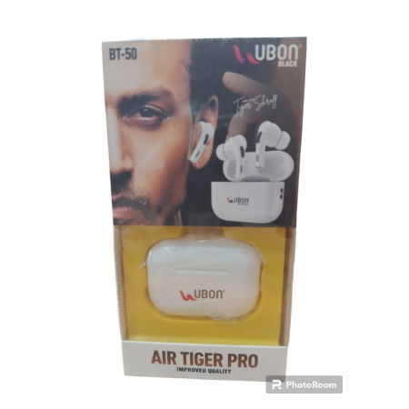 Ubon Tiger Pro BT-50 Earbuds Fast Charging With Advance Feature Bluetooth Headset  (White, True Wireless) Image 