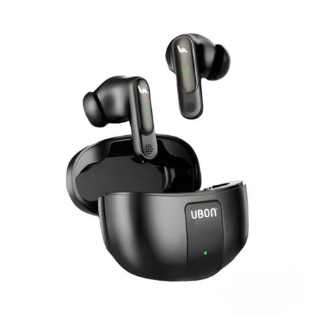 Ubon BT-120 Pro Series v5.3 Truly Wireless Earbuds with ANR and 28hr Playtime | 200hr Standby Black Image