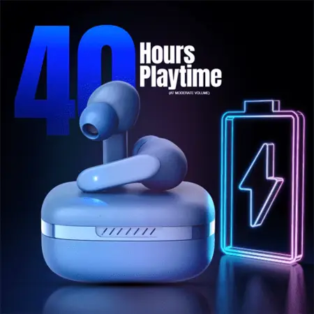 Ubon Feel the power of ANR with J10 Wireless Earbuds Comes with Three Colors Black, Blue and White Image 