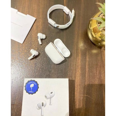  AirPods Pro 2nd Generation ANC P2+ with MagSafe Charging Case (Type C) Wireless Earbuds Image 