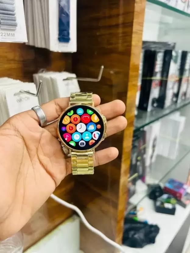 Ultra Pro 2 Gold Edition: Exquisite Chain Pattern Smartwatch Image 