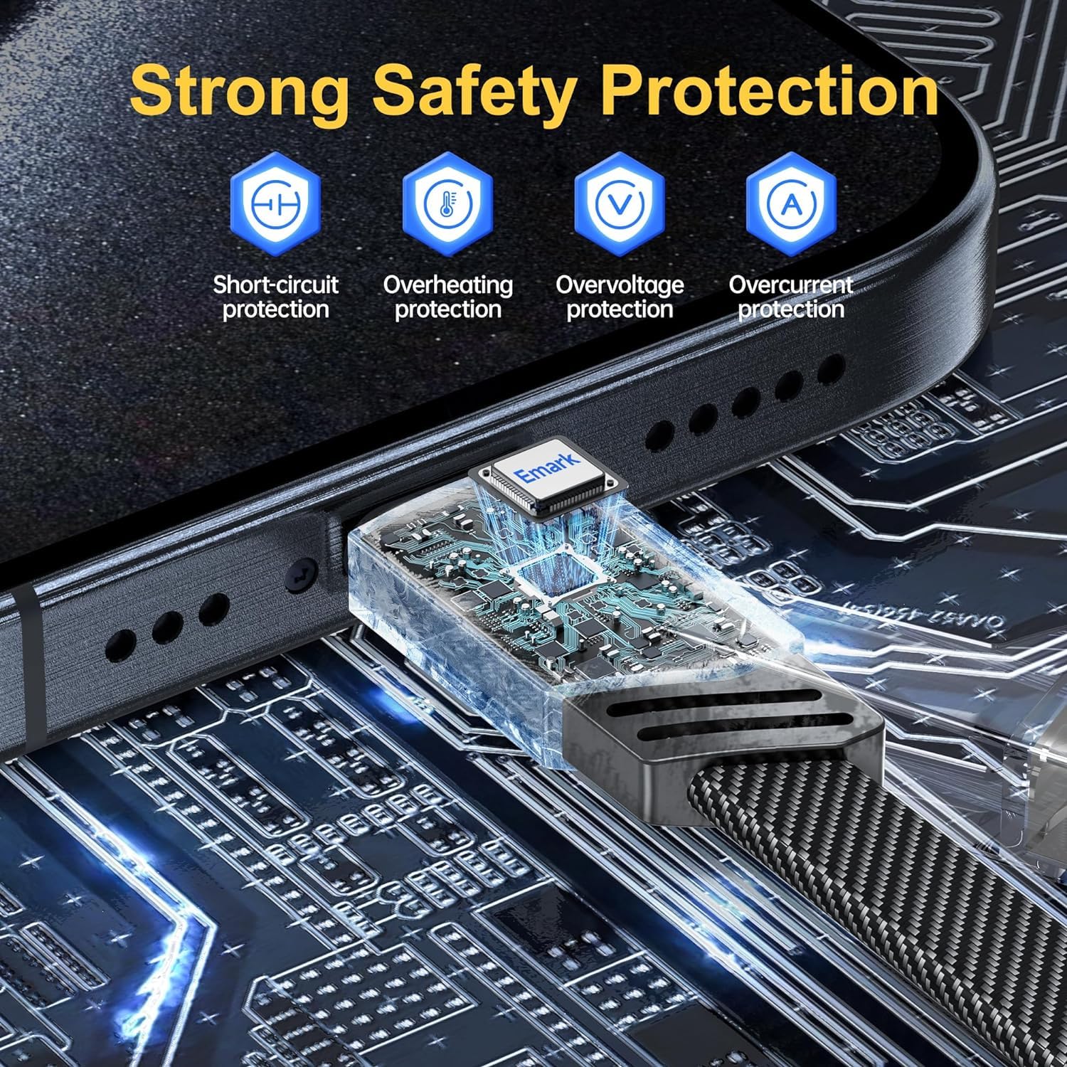 Quad Max 4 in 1 Metal Flat Indestructible Cable Image 