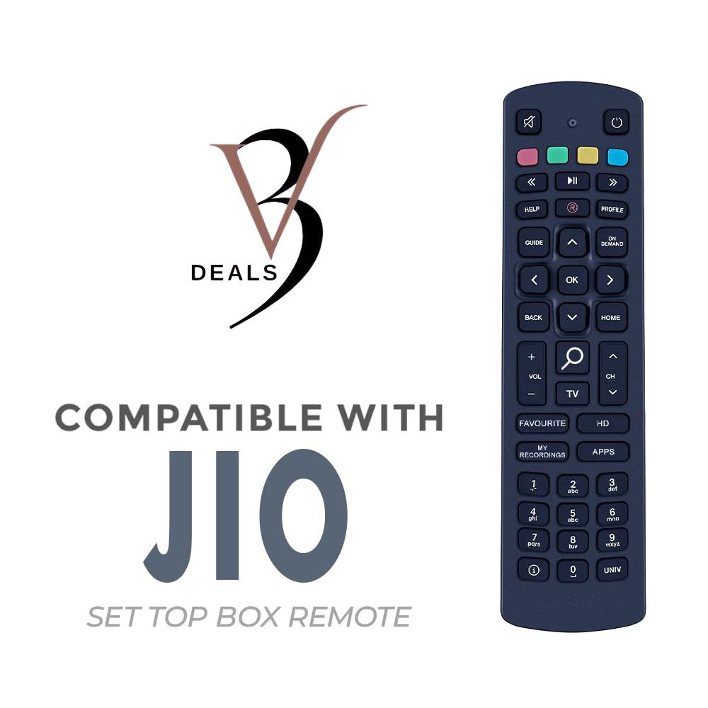 Compatible JioRemote Control for JioSet-Top Box | Non Voice Image 