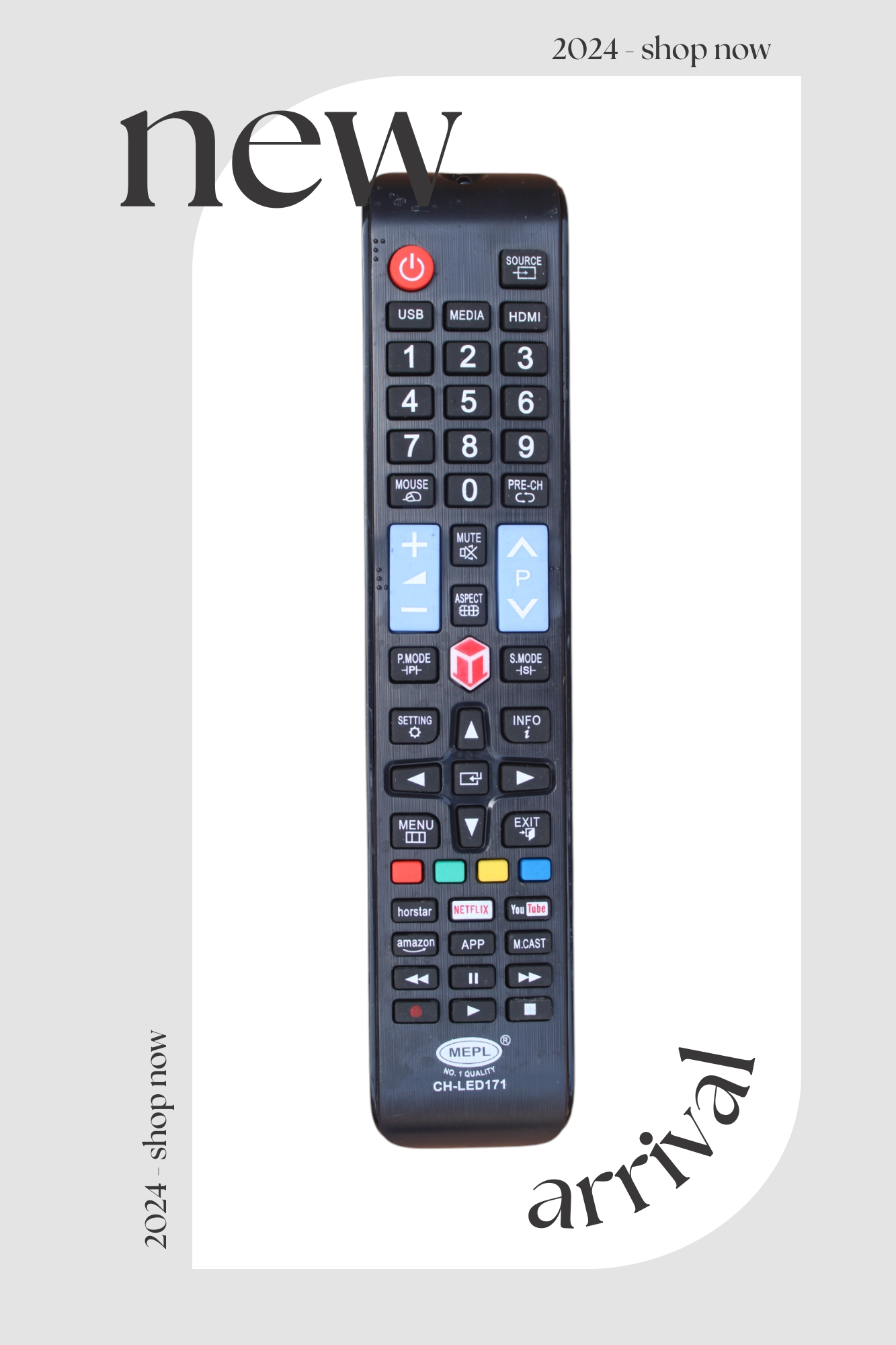 Assembled China/Chinese Smart LED/LCD TVs Remote Control LED 171