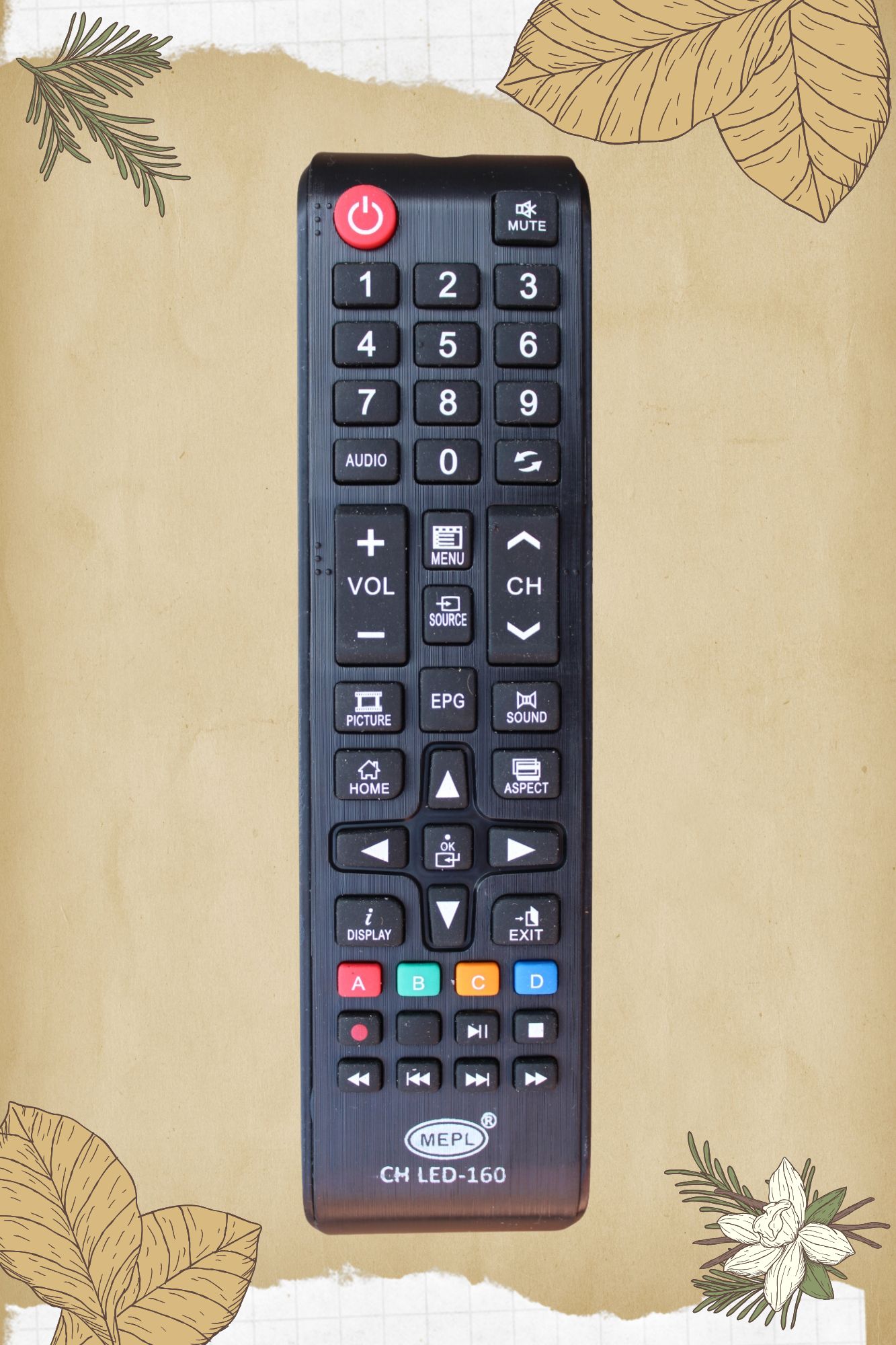 Assembled China/Chinese Smart LED/LCD TV Remote Control CH LED 160