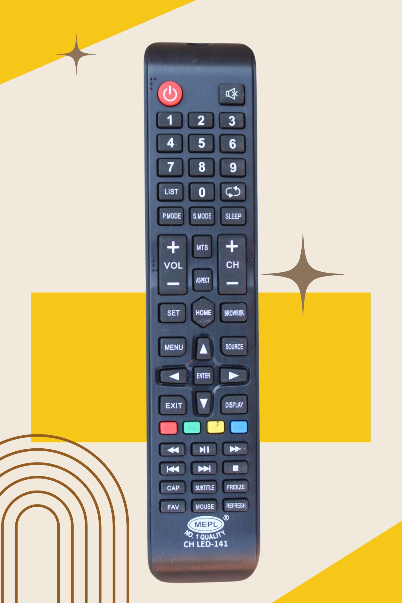 China/Chinese Assembled TV Remote Control CH LED 141 for Smart LED/LCD TVs