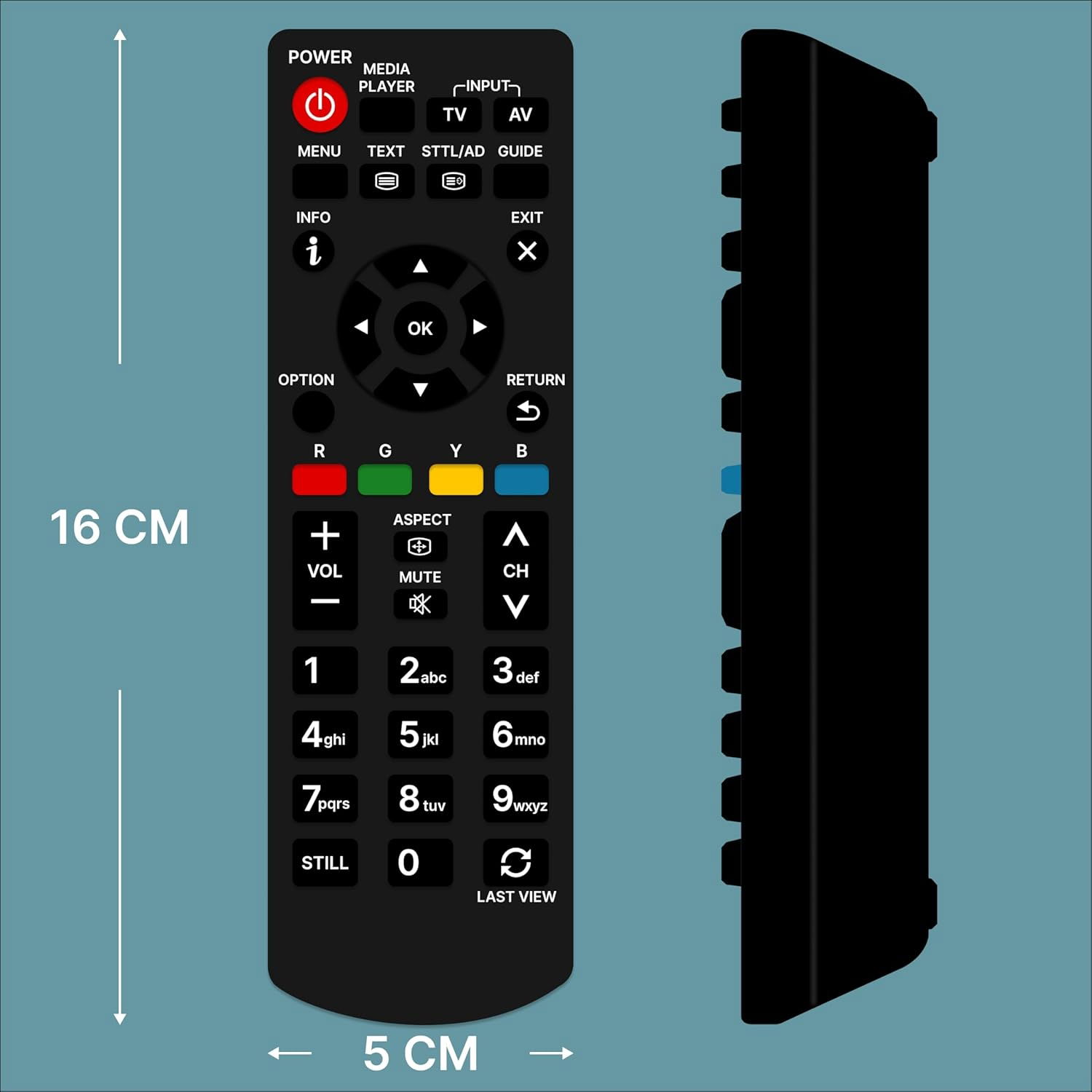 Panasonic TV Remote for Smart LED, LCD, and Plasma TVs | Non-Voice Control  Image 
