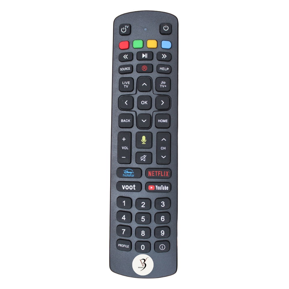 Compatible JioFiber Remote Control with Voice Control Function | Pairing Required Image 