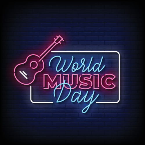 Neon Guitar  Image