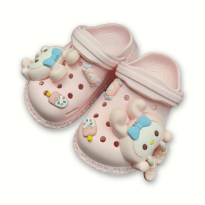 Kids Applique Clog Pink Image