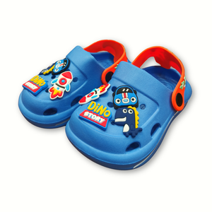 Cartoon Applique Clog Blue Image