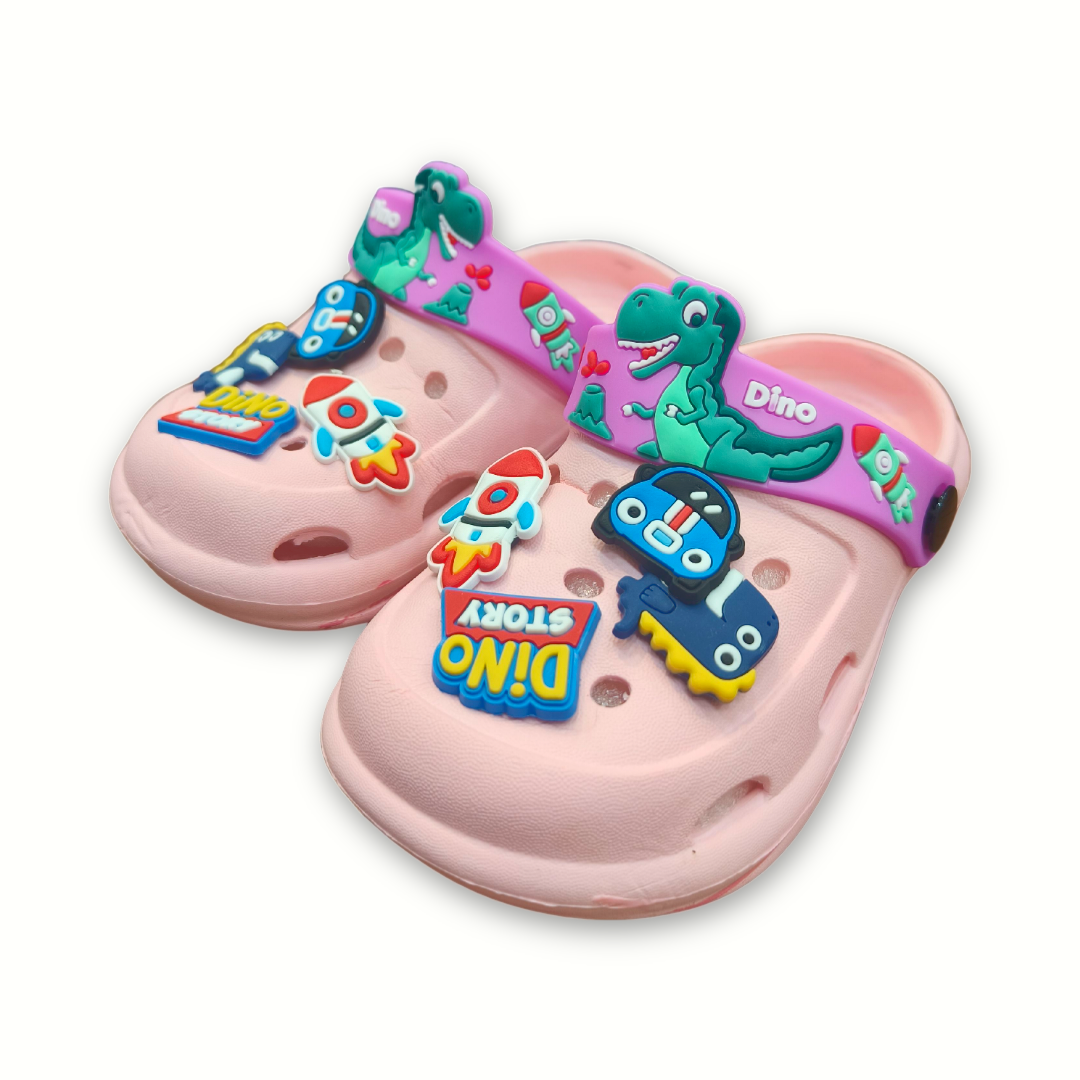 Cartoon Applique Clog Pink Image