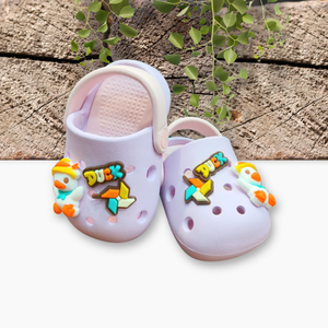 Kids Unisex Applique Clog Violet Image