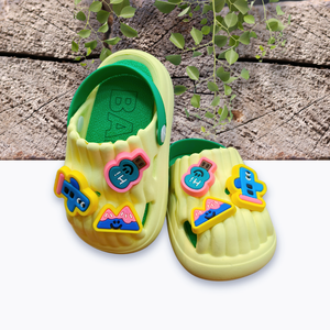 Kids Unisex Applique Clog Green Image