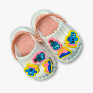 Kids Unisex Applique Clog White