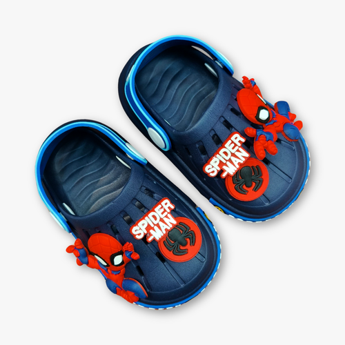 Cartoon Applique Clog Navy