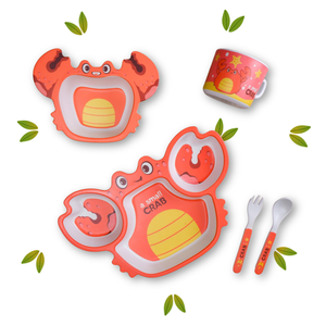 Bamboo Kids Crab Dinner Set Image