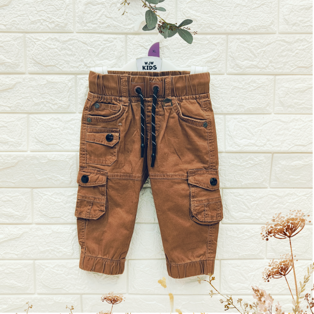 WOW Kids Cargo Jogger Brown Image