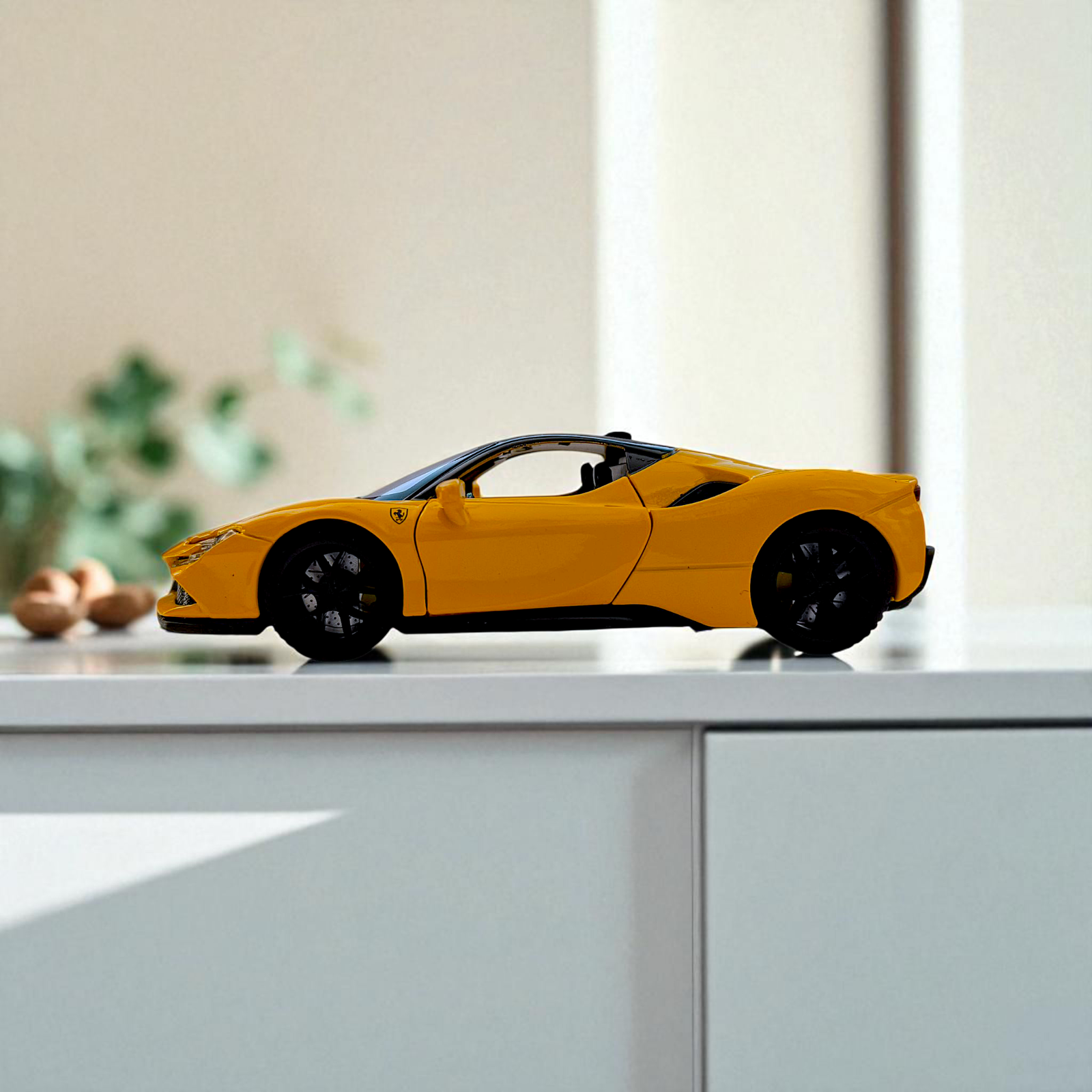 Ferrari SF90 Stradale Diecast Model 1:32 – Pull Back Action, Working Lights, Realistic Sound Image