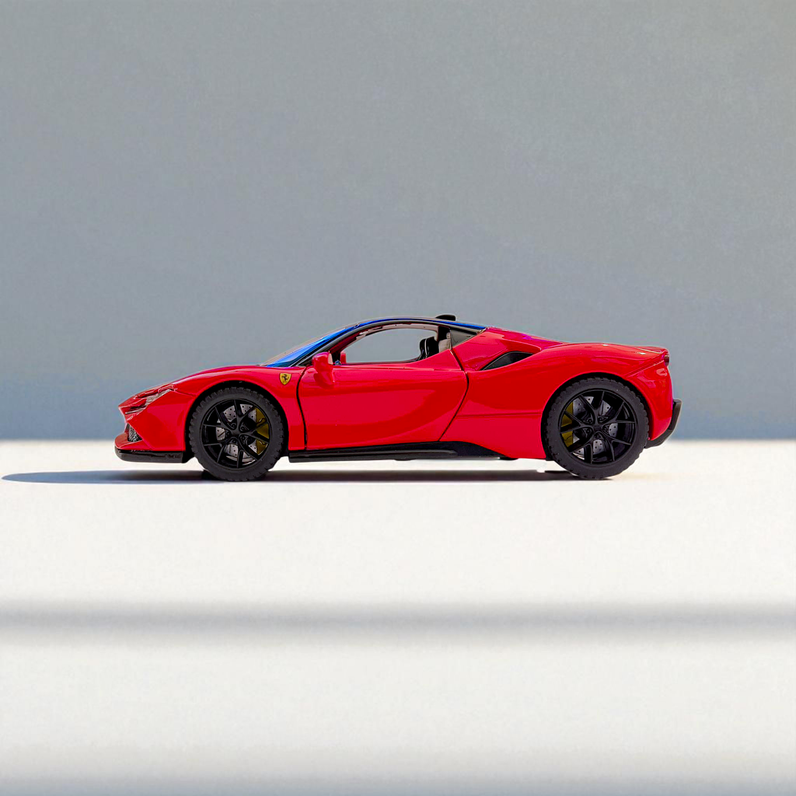Ferrari SF90 1:32 Diecast Model Car with Lights, Sound & Pull Back Image