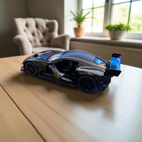 Aston Martin Vulcan 1:32 Diecast Supercar Toy with Lights & Sound Pull Back Action