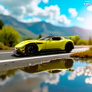 Aston Martin Vulcan 1:32 Diecast Supercar Toy with Lights & Sound Pullback Action
