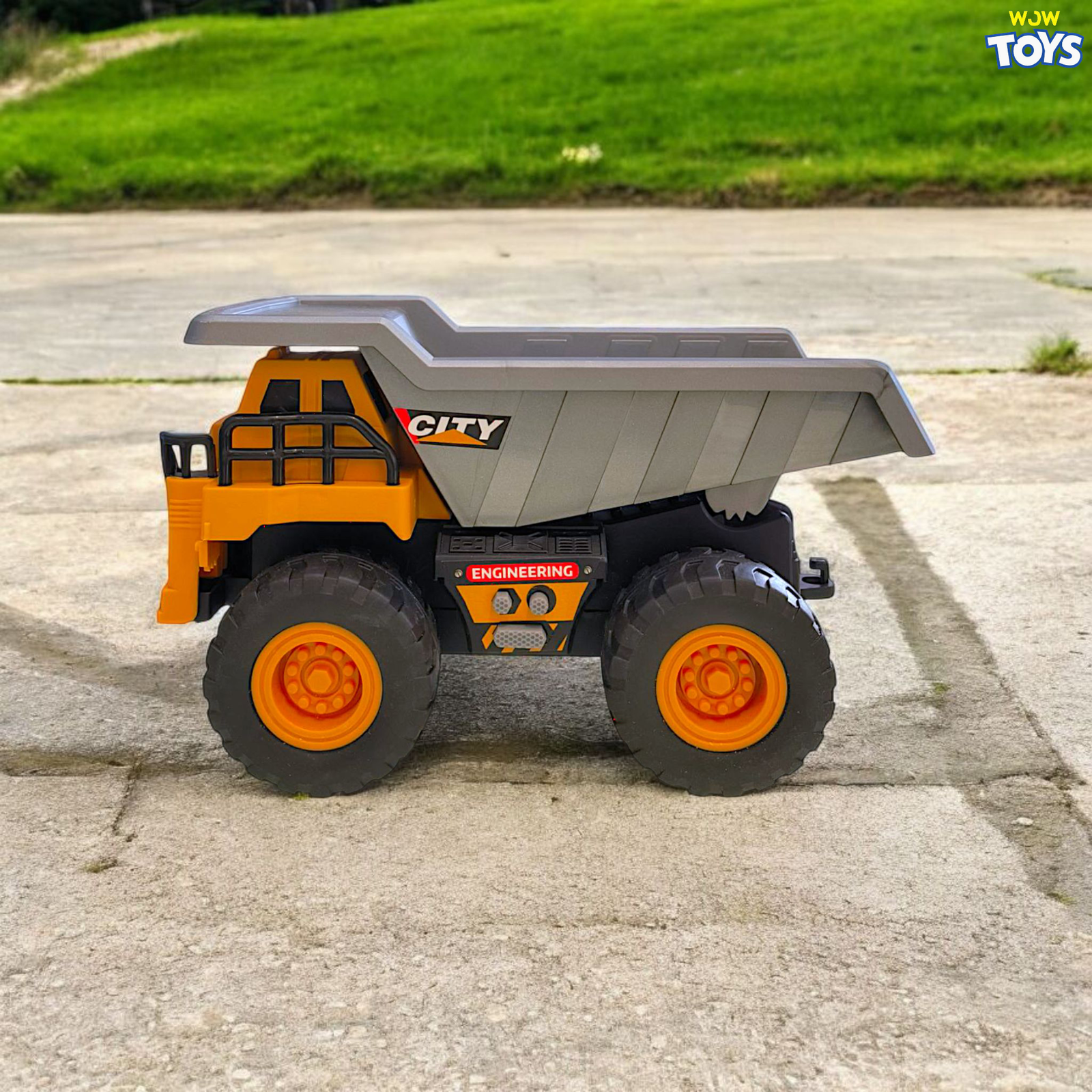 Friction Powered Dump Truck Toy with Lights, Sounds & Movable Parts – Non-Breakable & Real Rubber Tyres Image