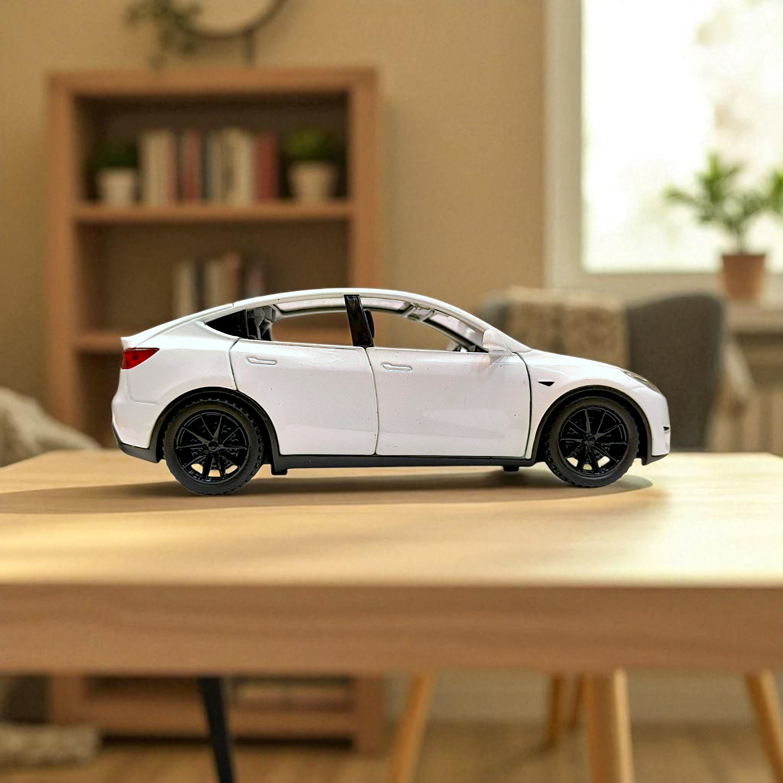 Tesla Model Y Die-Cast Collectible Car 1:32 with Realistic Sound & Action Image