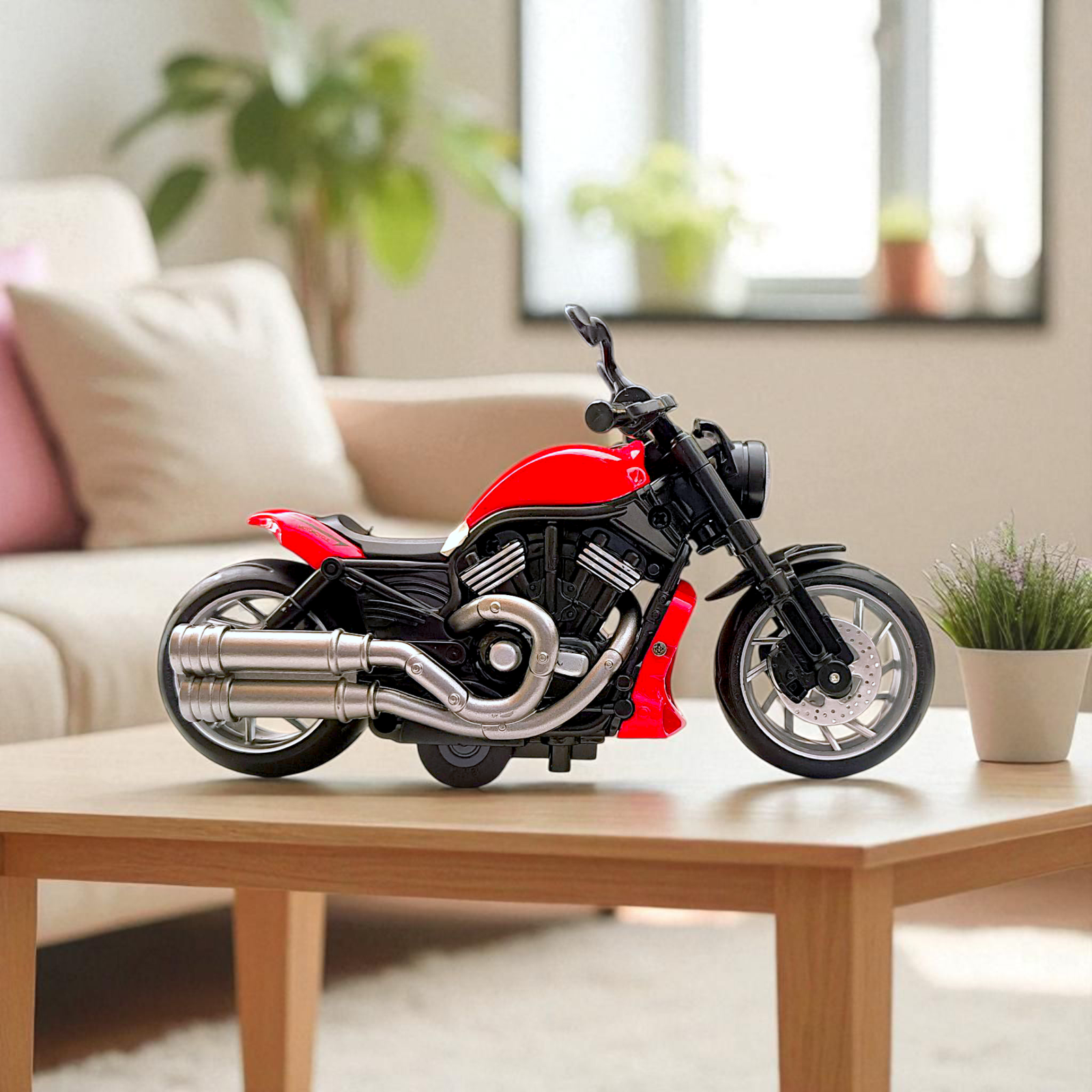 Blaze Beast 1:18 Diecast Cruiser Bike with Light & Sound Image
