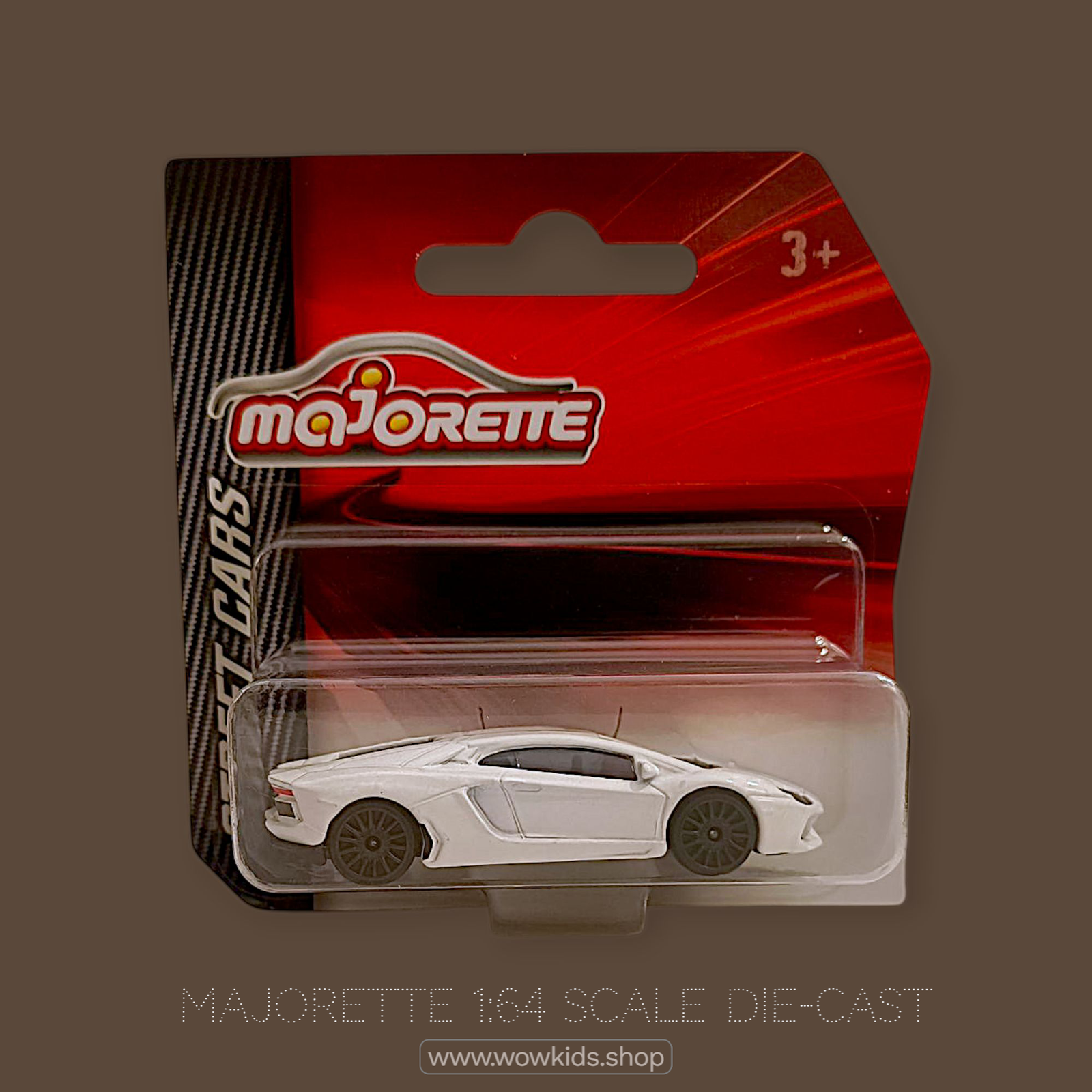 Majorette 1:64 Scale Lamborghini Aventador – Premium White Die-Cast Supercar Toy for Kids Image
